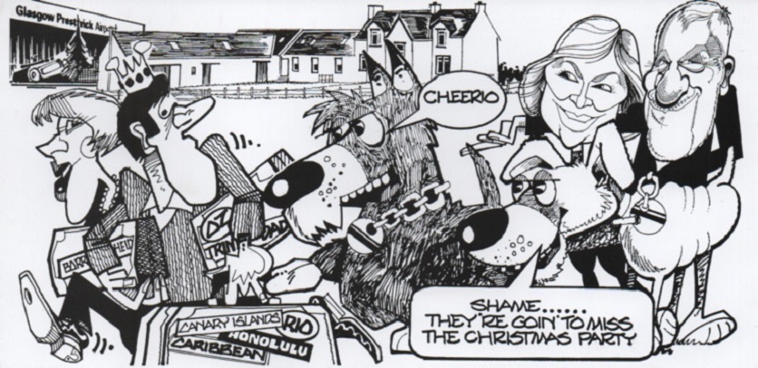 image of dog christmas card